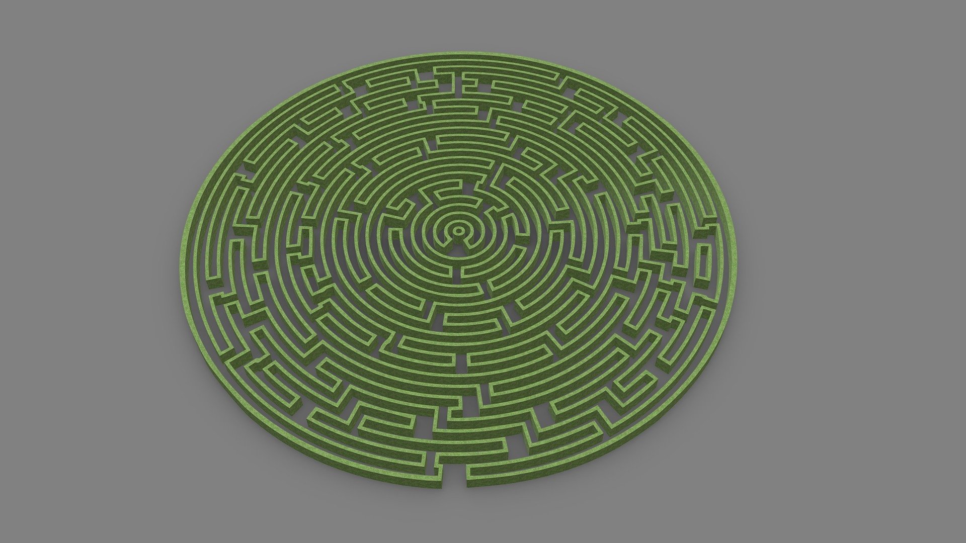 3D Maze – Environment 1 – Grass Wall