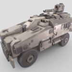 advance light military vehicle 3d model