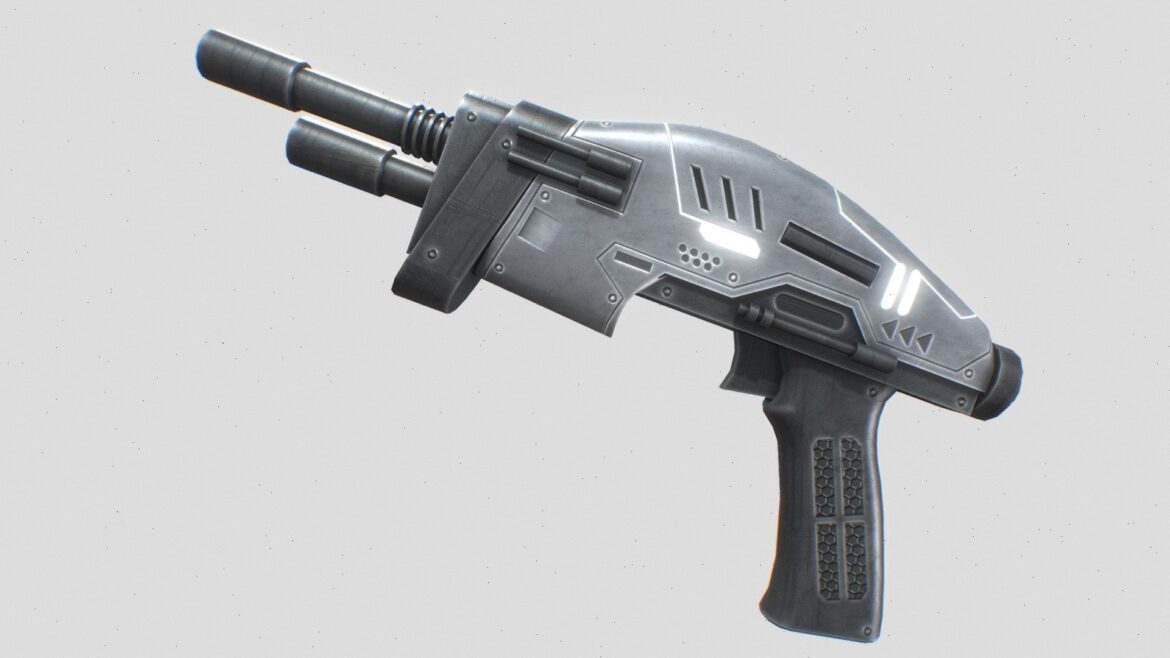 alien blaster 3d model