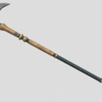 Anubis Weapon 3d Model - Low poly Anubis weapon 3D model with detailed PBR textures for game development