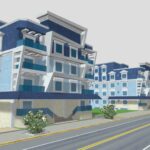 001 apartments building real scale world 3d model