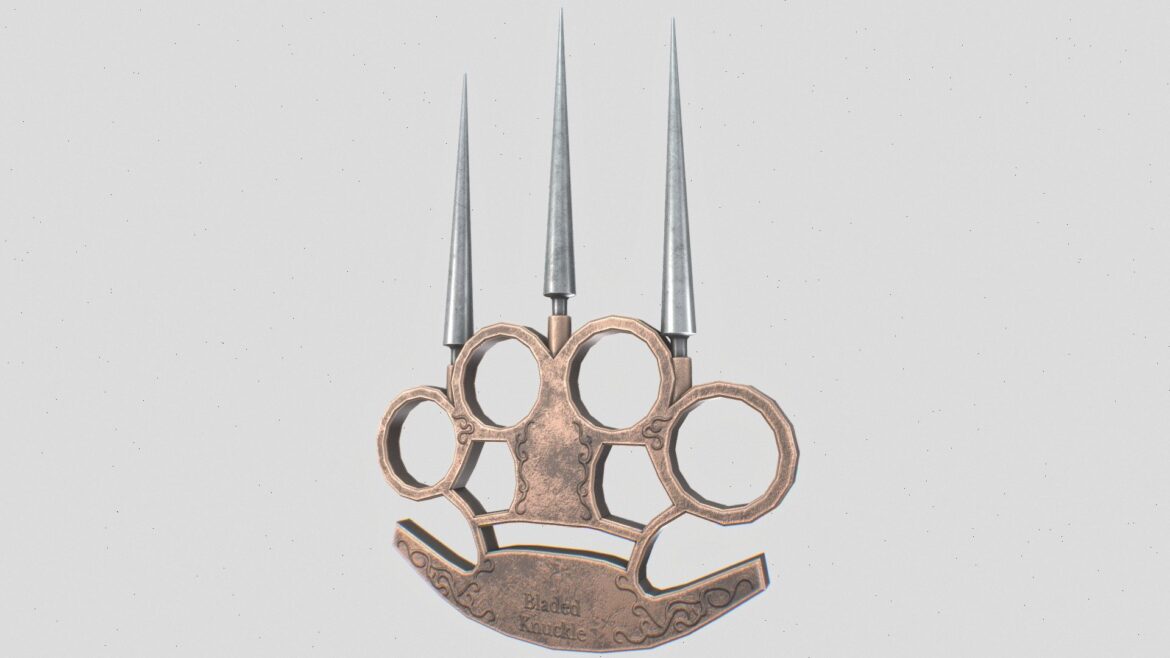 bladed knuckle 3d model