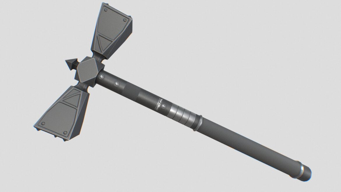 combat shovel 3d model