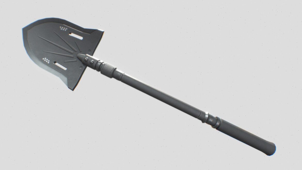 combat shovel 3d model