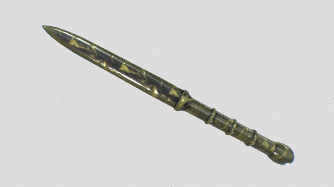 crystal blade 3d model
