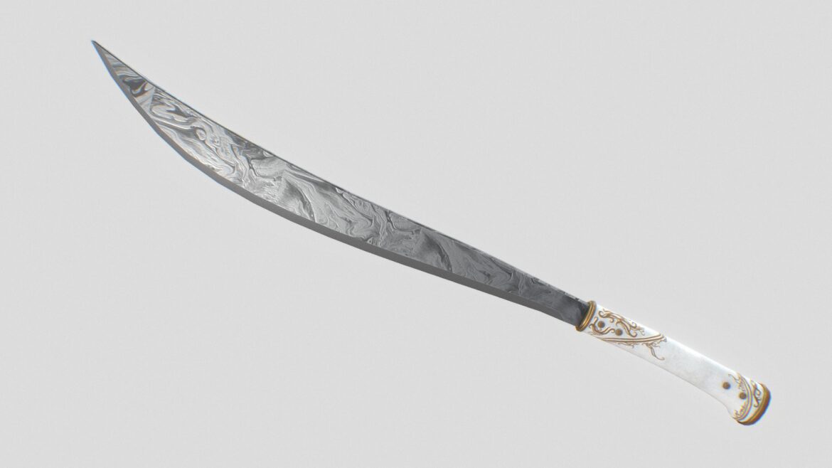 damascus bolo 3d model