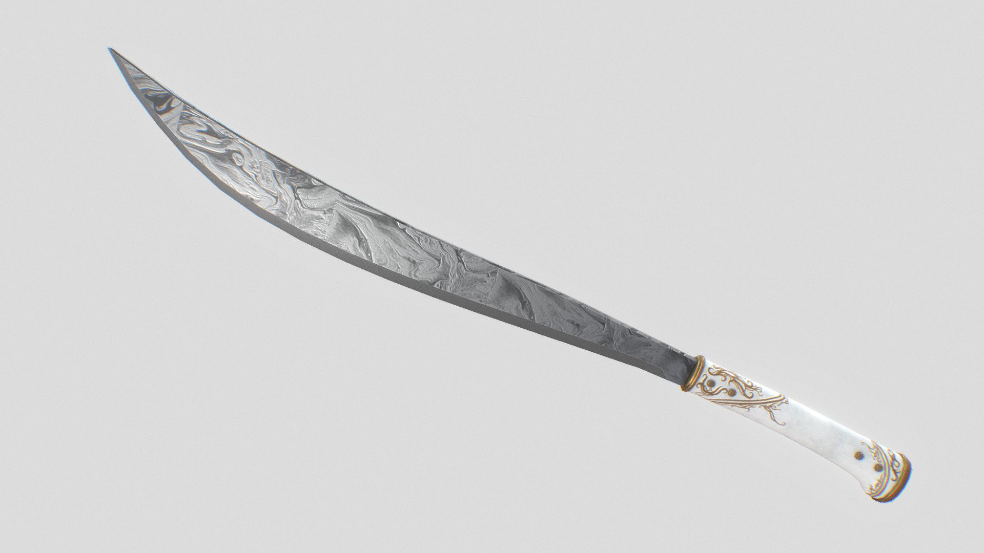 Damascus bolo