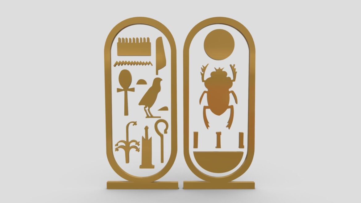 egyptian symbols 008 3d model