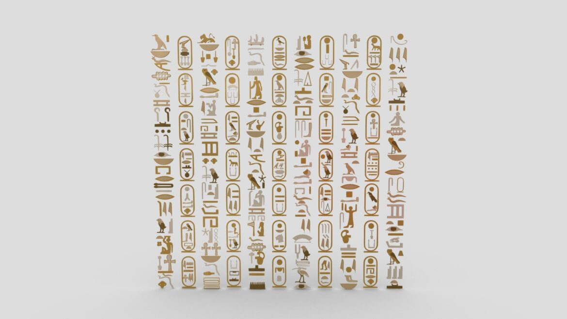 egyptian symbols 006 3d model