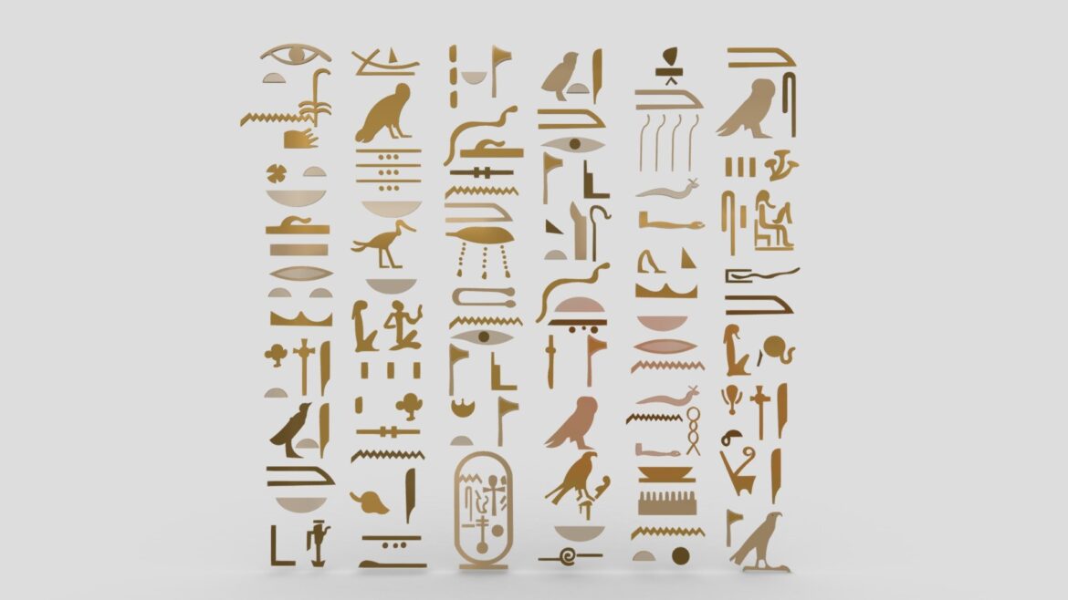 egyptian symbols 008 3d model
