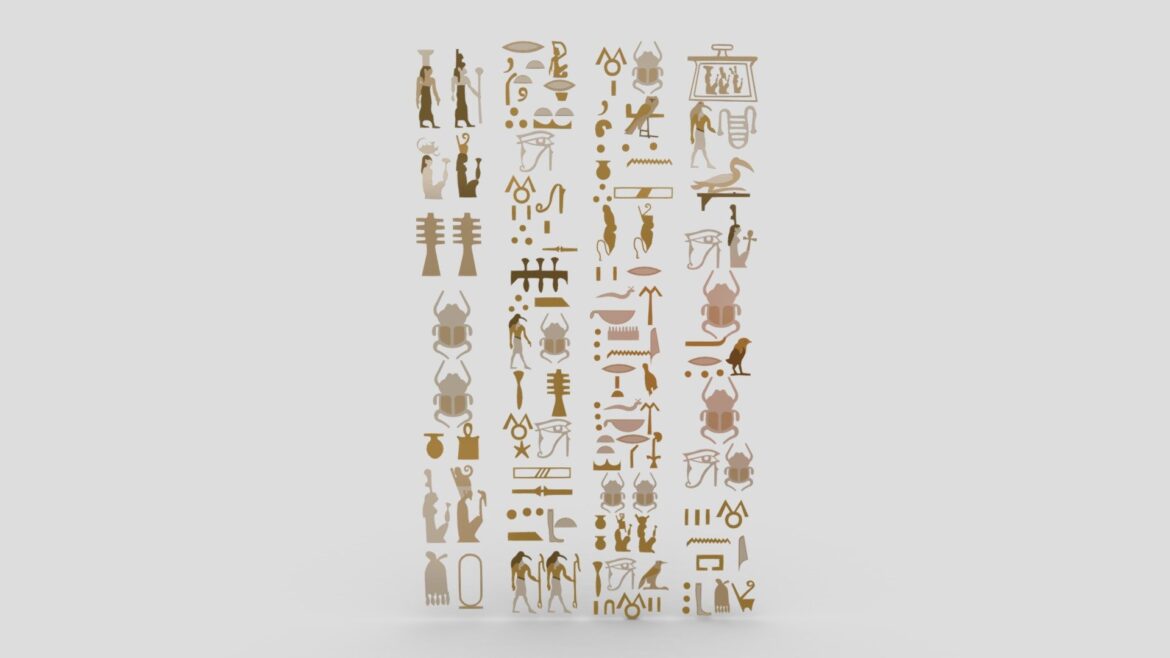 egyptian symbols 008 3d model
