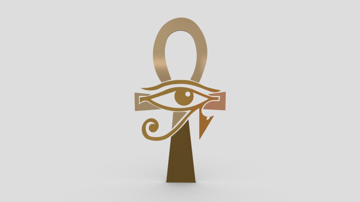 egyptian symbols 016 3d model