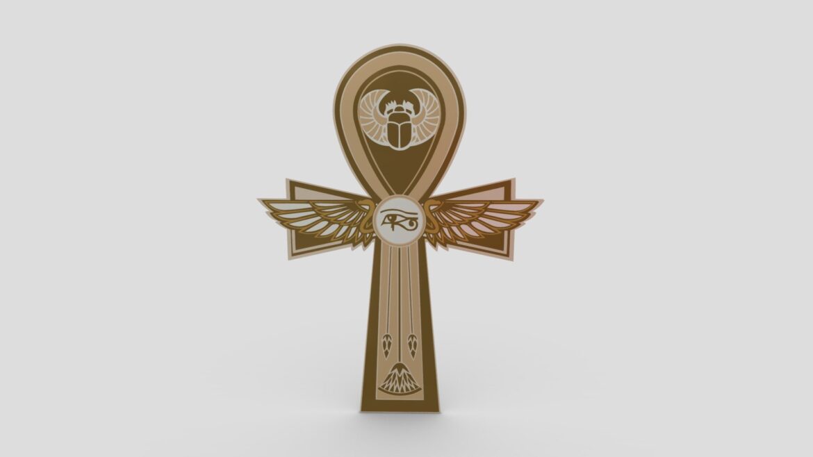 egyptian symbols 010 3d model