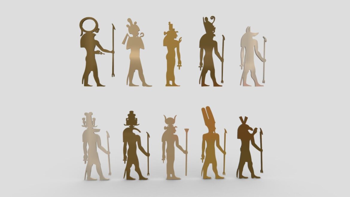 egyptian symbols 028 3d model