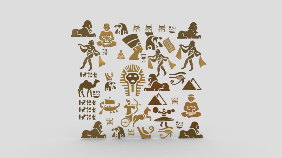 egyptian symbols 028 3d model