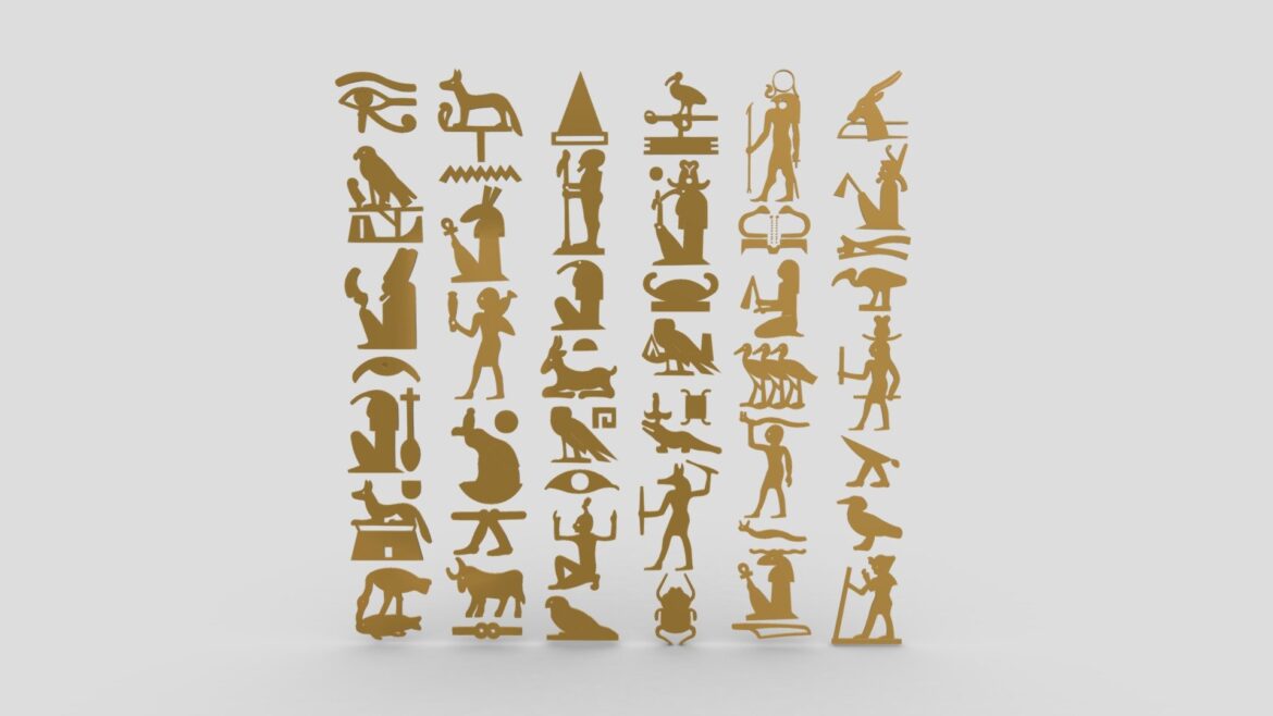 egyptian symbols 041 3d model