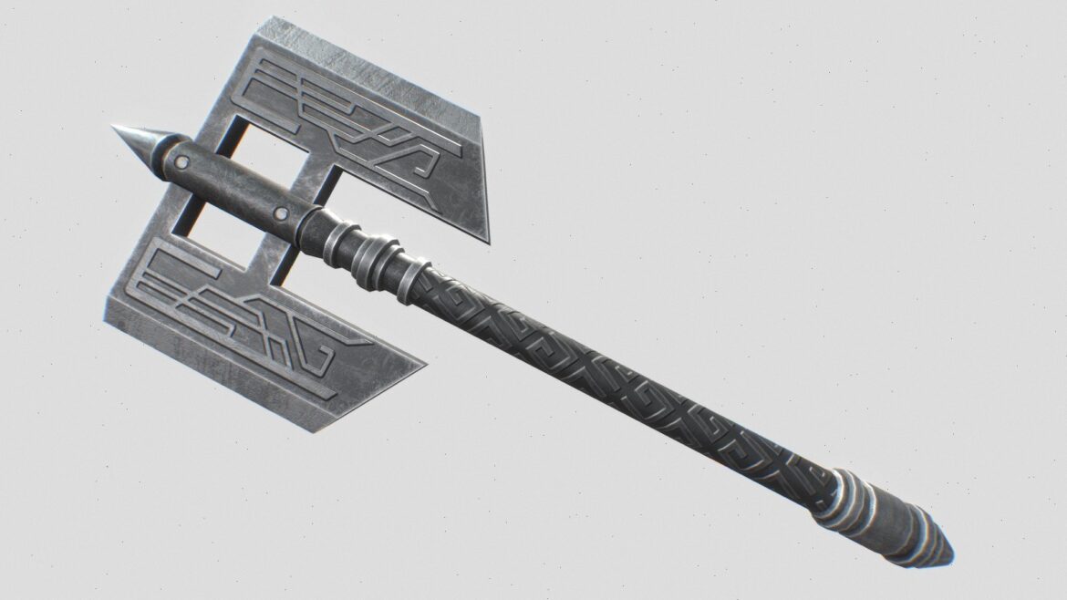 fantasy axe 3d model