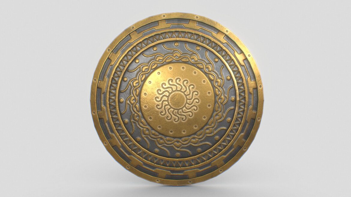 gladiator shield 3d model