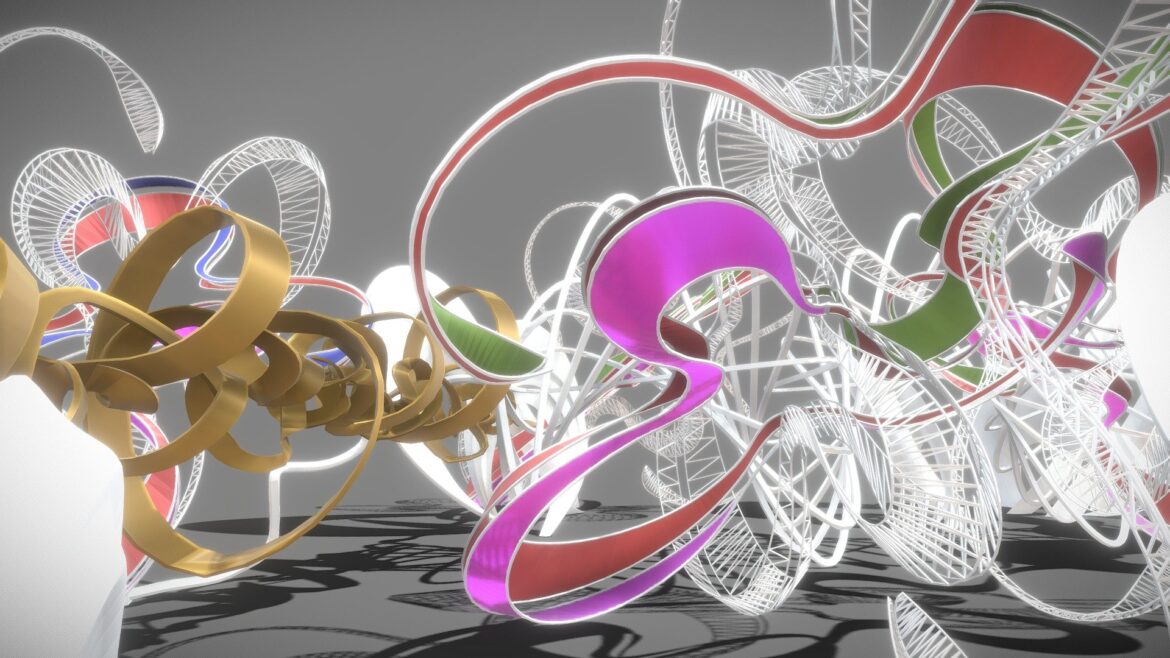 glow parametric gallery frame 01 3d model