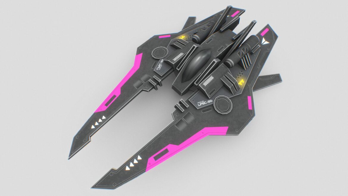 spacecraft fighter 3d model