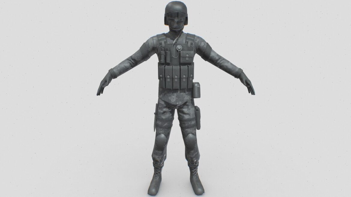 military gsg9 3d model