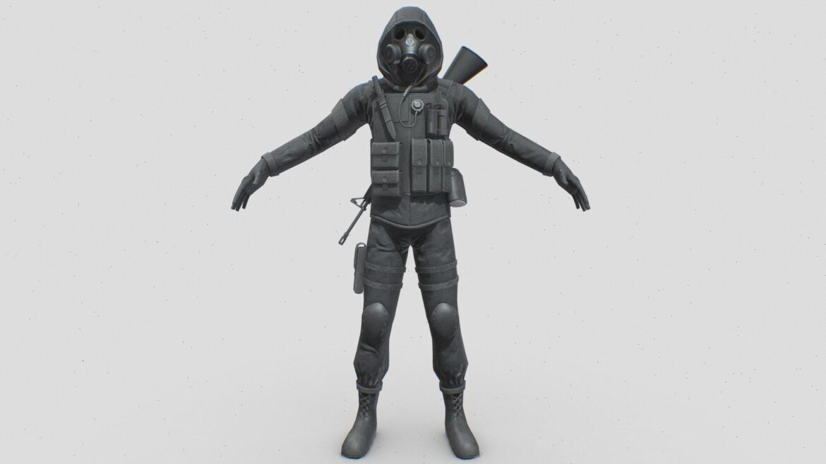 military sas 3d model