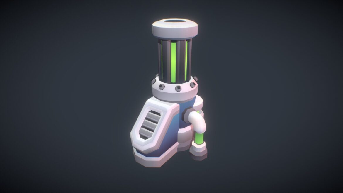 mining tower v2 preview 3d model