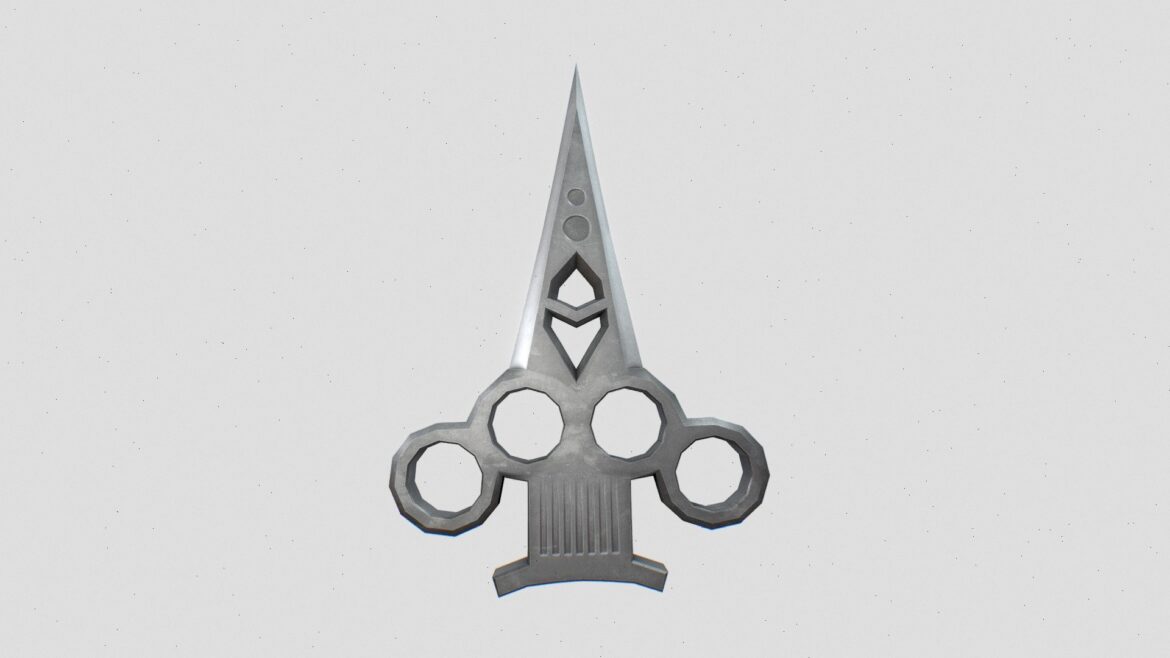 modern bladed knuckle 3d model
