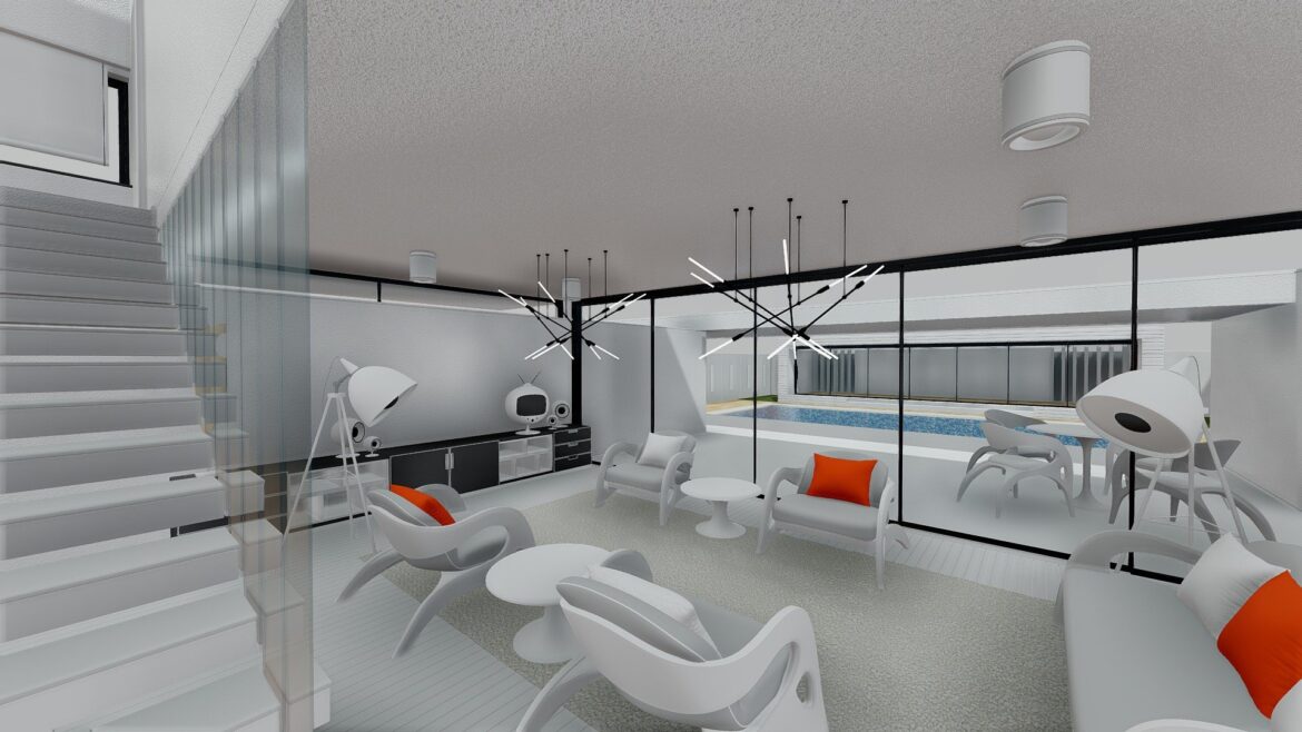 modern house 01 3d model