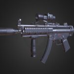 MP5 A3- Game Ready – Low Poly
