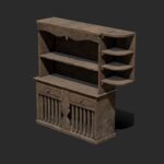 Old wood shelving