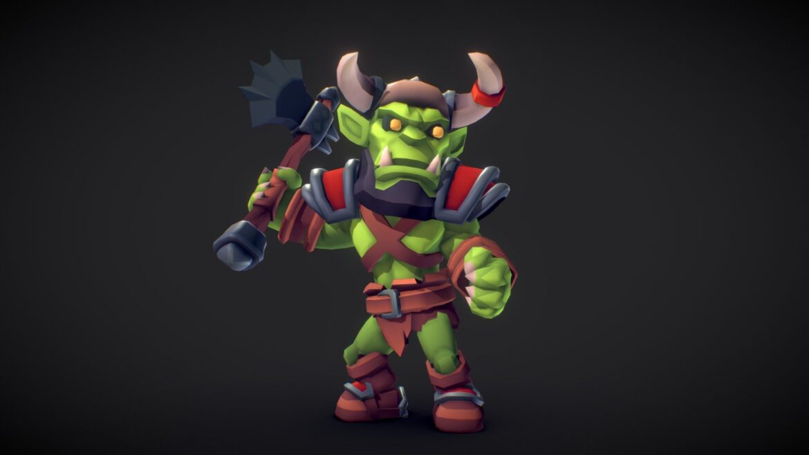 orc grunt proto series 3d model