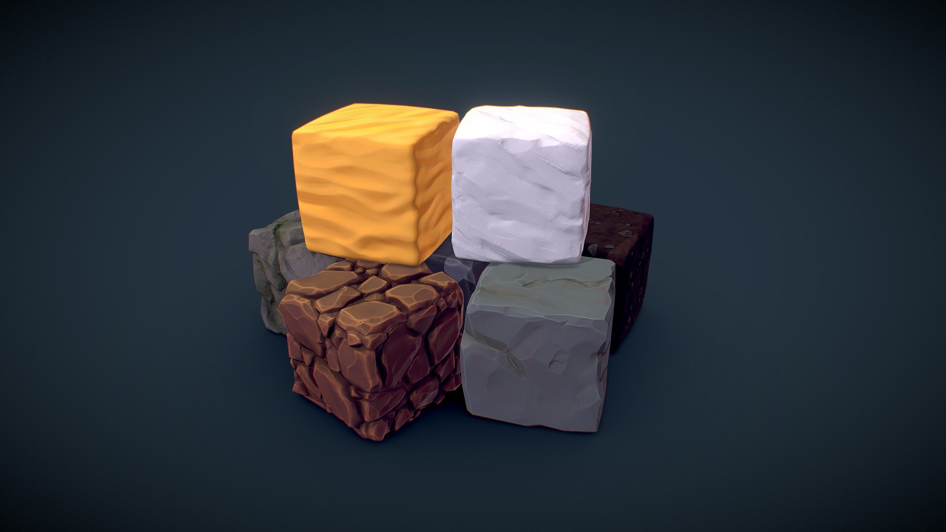 PBR Cubes Set – Preview