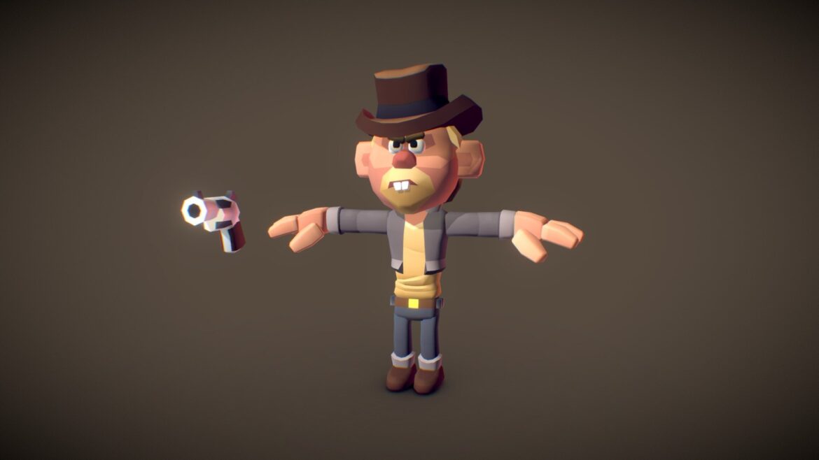 pistol pete tomb star 3d model