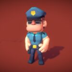 police officer hunter proto series 3d model
