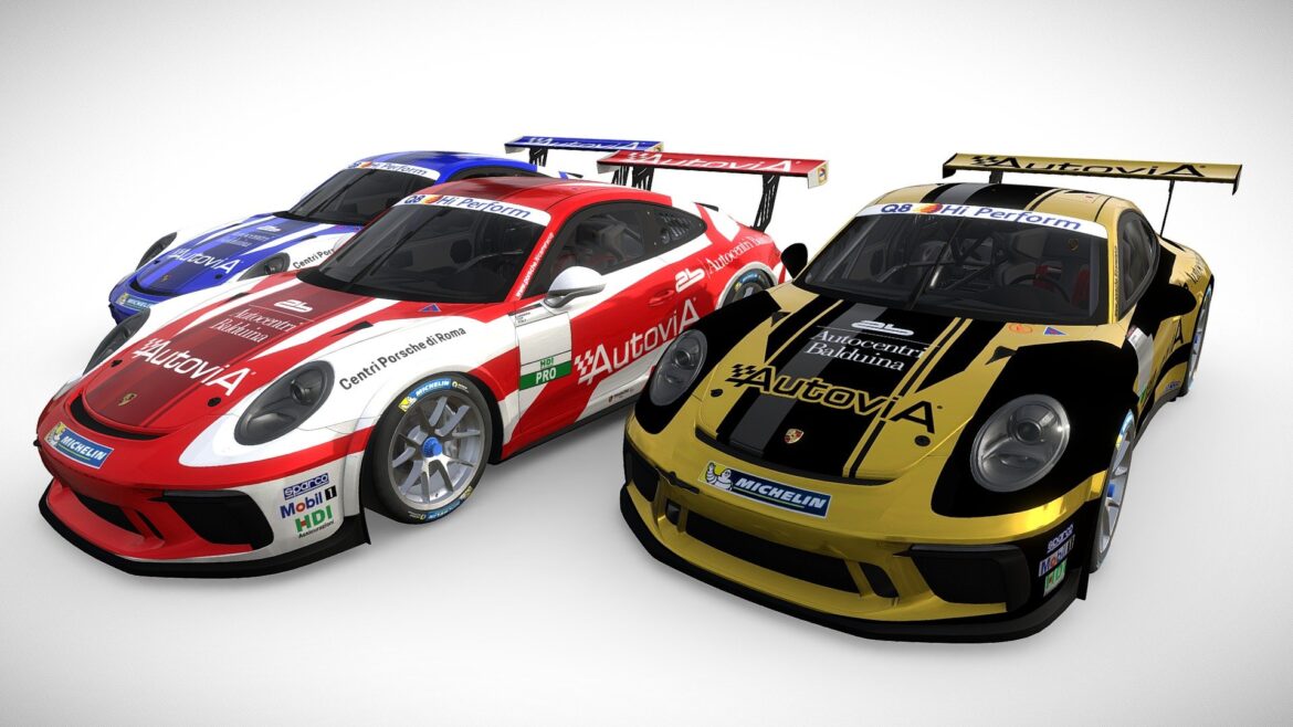 porsche 911 gt3 cup porsche italia 3d model