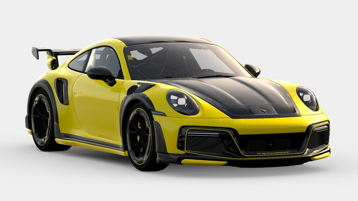porsche 911 turbo s techart gtstreet r 3d model