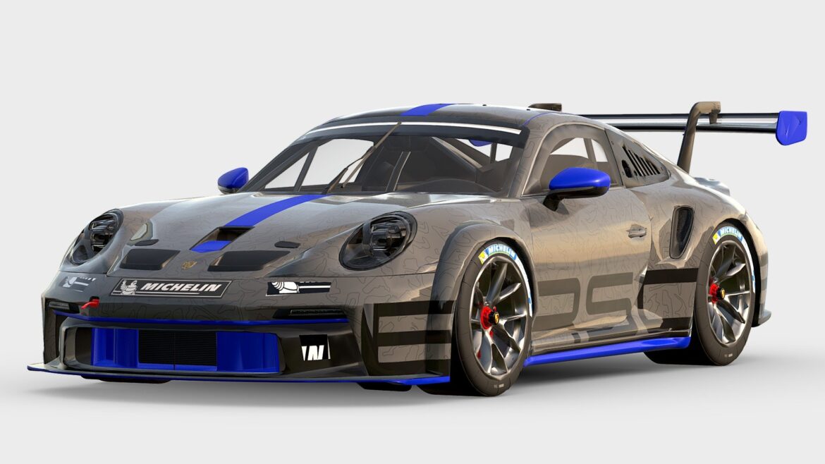porsche gt3 cup 3d model