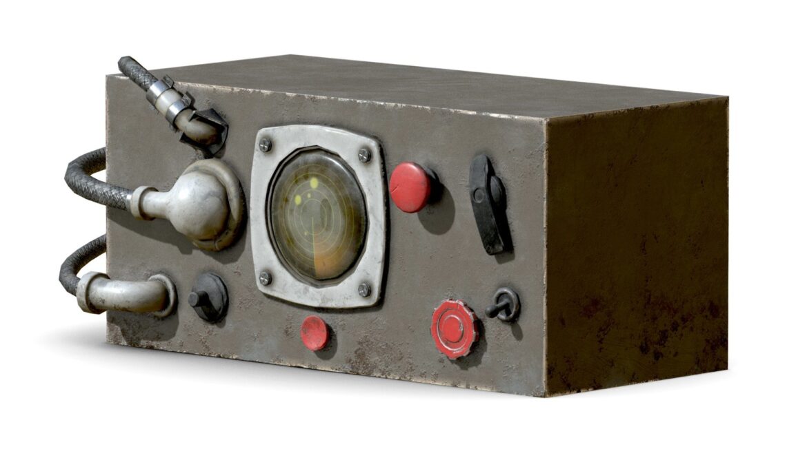 military desk setup ww2 3d model