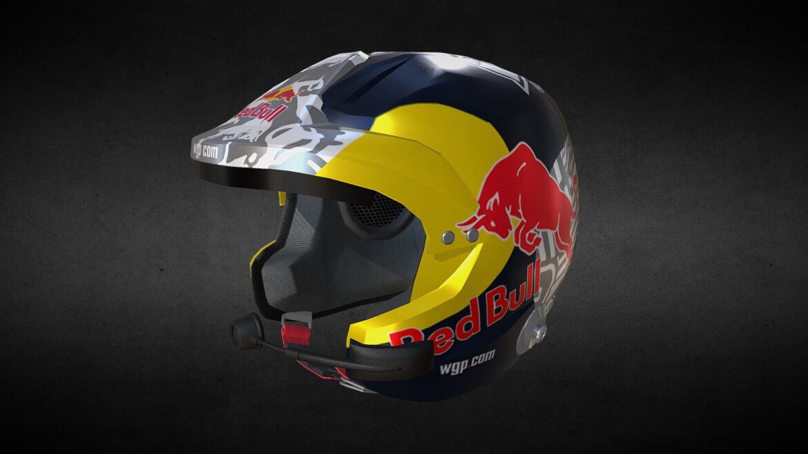 rally helmet 3d model
