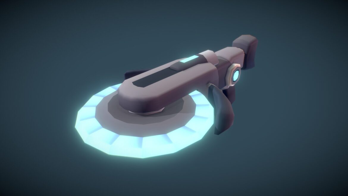 razor disc rifle preview 3d model