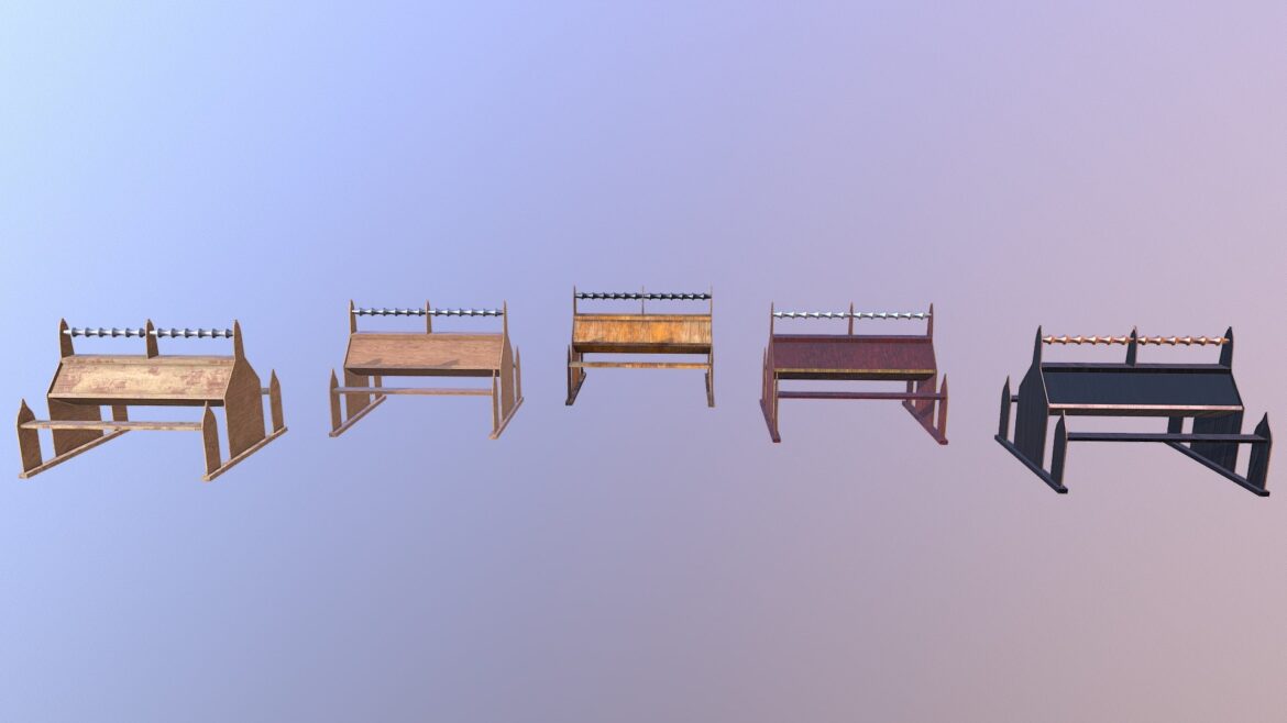 reading table m01 the marquis collection 3d model