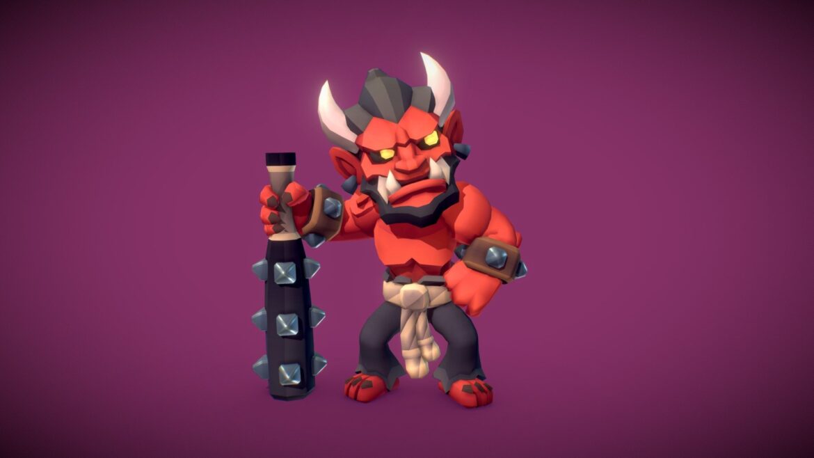 red demon proto series 3d model