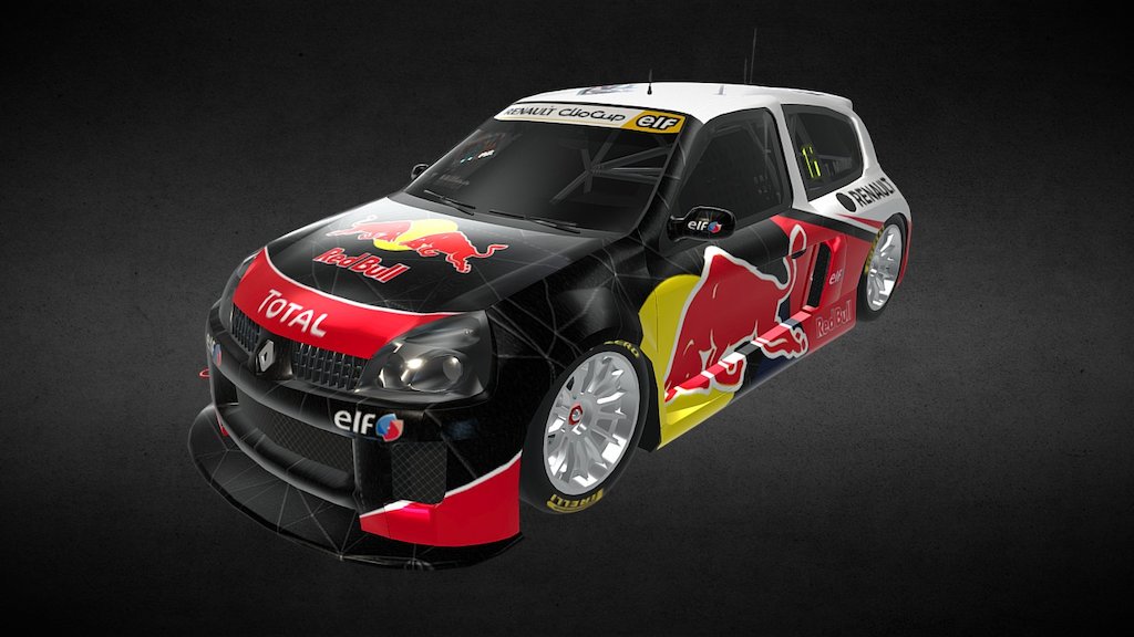 renault clio v6 cup 3d model