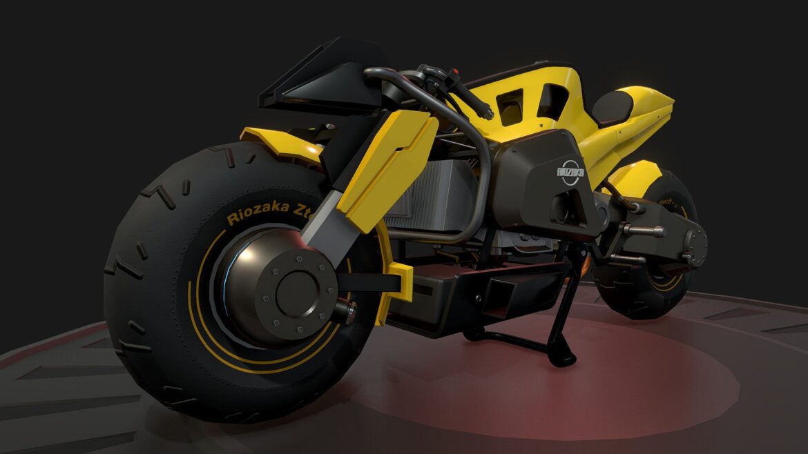 riozaka motorcycle 3d model