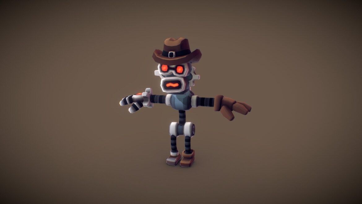 robot enemy 2 tomb star 3d model