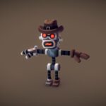 robot enemy 2 tomb star 3d model