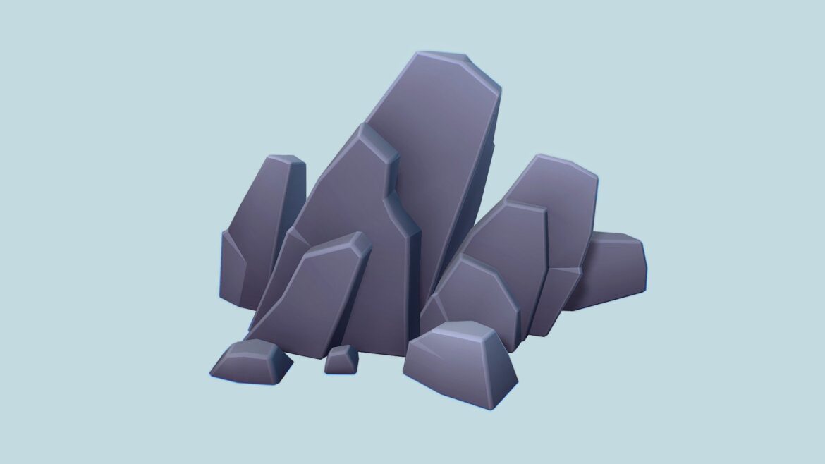 rock formations 01 proto series 3d model