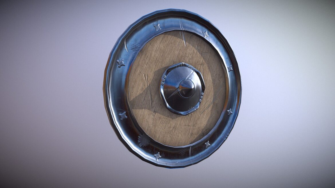 round shield 3d model