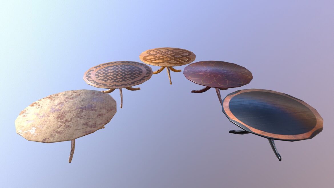 round table m02 the marquis collection 3d model